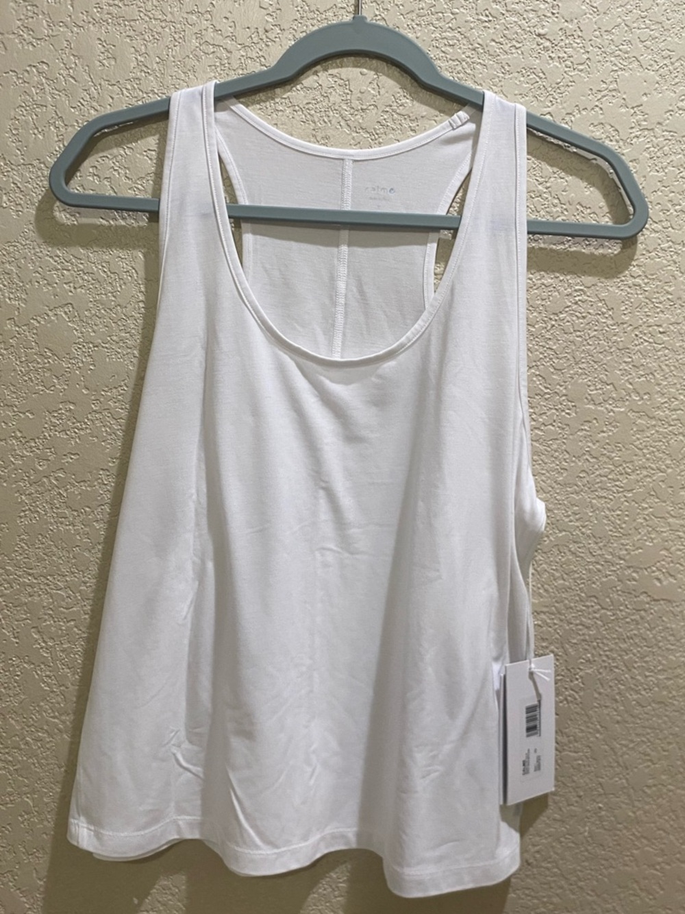Everyday Scoop Neck White Tank Top - Lightweight Women's Layering Tank